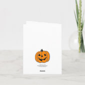 Halloween-Karten-Kürbislaterne 3 Karte (Rückseite)