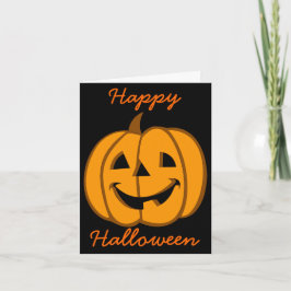 Halloween-Karten-Kürbislaterne 3 Karte