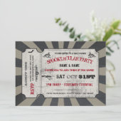 Halloween-Karten-Party Spooktacular laden Einladung (Stehend Vorderseite)