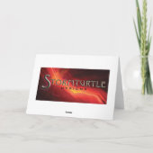 Halloween-Karten-schwarze Katze sagt Boo! löschen Karte (Rückseite)