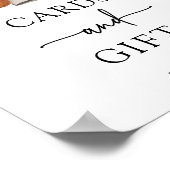 Halloween Karten und Geschenke Babydusche Zeichen Poster (Ecke)