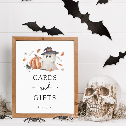 Halloween Karten und Geschenke Babydusche Zeichen Poster