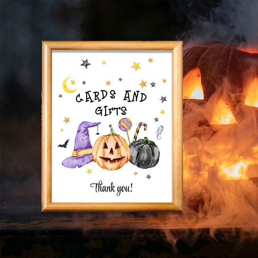 Halloween Karten und Geschenke Poster
