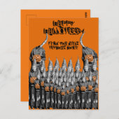 HALLOWEEN KARTENMÄDCHEN WITCH CHOIR-FOTO DER 1930e Postkarte (Vorne/Hinten)