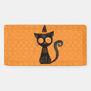 Halloween/Katz/Kürbis/Herbst Banner