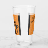 Halloween/Katz/Kürbis/Herbst Glas (Rechts)