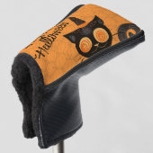 Halloween/Katz/Kürbis/Herbst Golf Headcover (3/4 Vorderseite)