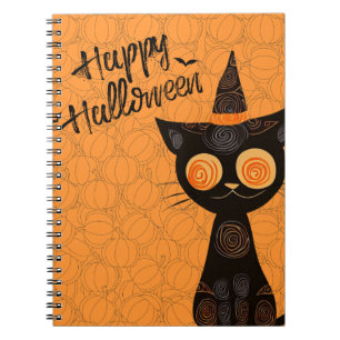 Halloween/Katz/Kürbis/Herbst Notizblock