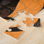 Halloween/Katz/Kürbis/Herbst Puzzle (Seite)
