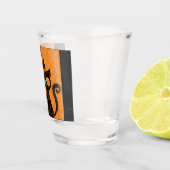 Halloween/Katz/Kürbis/Herbst Schnapsglas (Rechts)