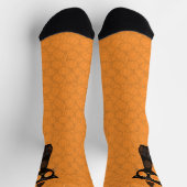 Halloween/Katz/Kürbis/Herbst Socken (Oben)
