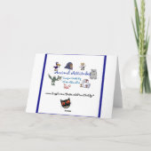 Halloween-Kätzchen-Karte Karte (Rückseite)