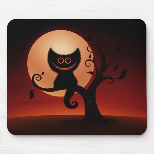 Halloween-Kätzchen Mousepad (Vorne)