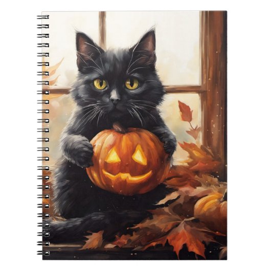 Halloween Kätzchen Notizblock (Vorderseite)