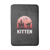 Halloween-Kätzchen Spukhaus Katzen Design_1 Badematte (Vorderseite Vertikal)