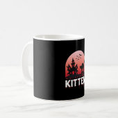 Halloween-Kätzchen Spukhaus Katzen Design_1 Kaffeetasse (Vorderseite Links)