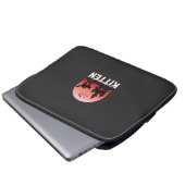 Halloween-Kätzchen Spukhaus Katzen Design_1 Laptopschutzhülle (Vorne Knopf)