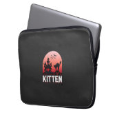 Halloween-Kätzchen Spukhaus Katzen Design_1 Laptopschutzhülle (Vorderseite Links)