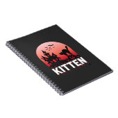 Halloween-Kätzchen Spukhaus Katzen Design_1 Notizblock (Rechte Seite)