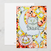 Halloween-Katze (Vorne/Hinten)