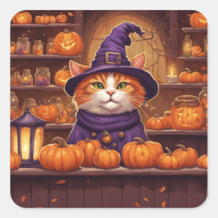 Halloween-Katze #10 Aufkleber