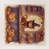 Halloween-Katze #3 Puzzle (Horizontal)