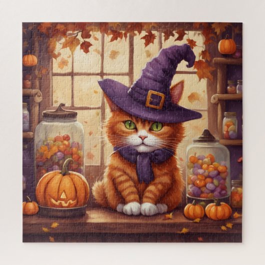 Halloween-Katze #4 Puzzle (Vertikal)