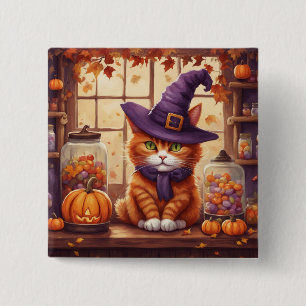 Halloween-Katze #4-Taste Button