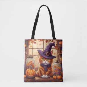 Halloween-Katze #4 Tragetasche Tasche