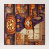 Halloween-Katze #6 Puzzle (Horizontal)