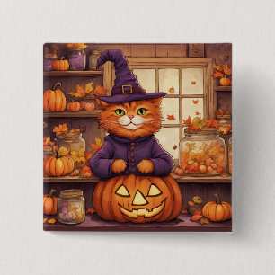 Halloween-Katze #6-Taste Button