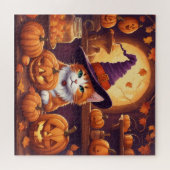 Halloween-Katze #7 Puzzle (Horizontal)