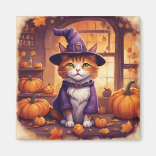Halloween-Katze #8 Magnet
