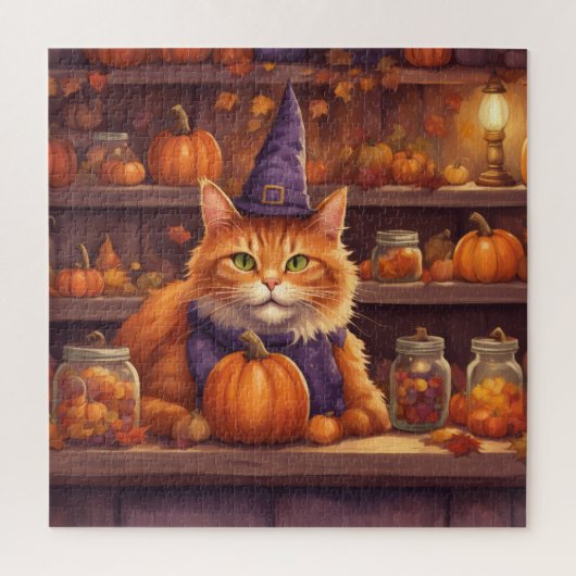 Halloween-Katze #9 Puzzle (Vertikal)