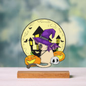 Halloween-Katze Acrylschild (Neutral)