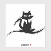 Halloween-Katze Aufkleber (Blatt)