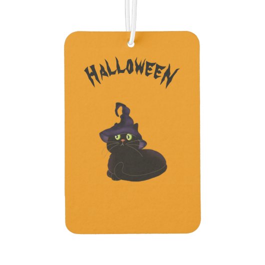 Halloween-Katze Autolufterfrischer (Rückseite)