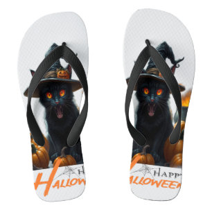 Halloween-Katze Badesandalen