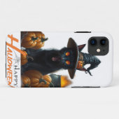 Halloween-Katze  Case-Mate iPhone Hülle (Rückseite (Horizontal))