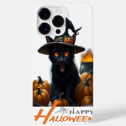 Halloween-Katze  Case-Mate iPhone Hülle (Rückseite)