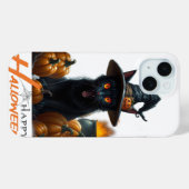 Halloween-Katze Case-Mate iPhone Hülle (Rückseite (Horizontal))