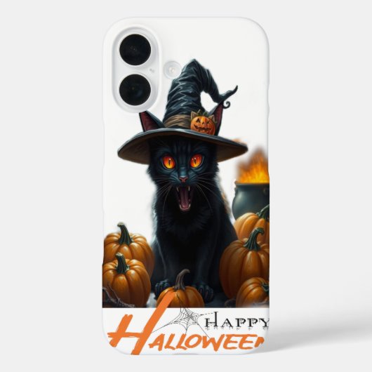 Halloween-Katze Case-Mate iPhone Hülle (Rückseite)
