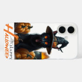 Halloween-Katze Case-Mate iPhone Hülle (Rückseite (Horizontal))