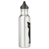 Halloween-Katze Edelstahlflasche (Links)