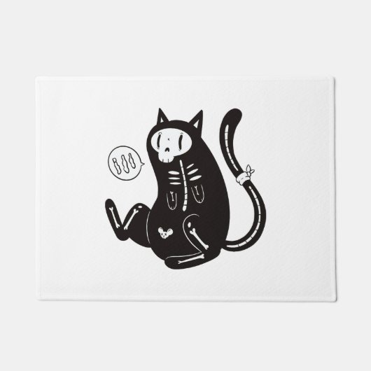 Halloween-Katze Fußmatte (Vorderseite)