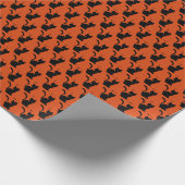 Halloween-Katze Geschenkpapier (Ecke)