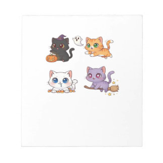 Halloween-Katze  Gruselige und stilvolle Katzen-In Notizblock
