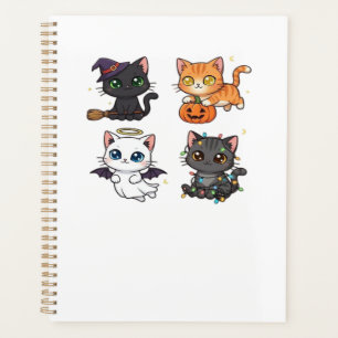 Halloween-Katze Gruselige und stilvolle Katzen-In Planer