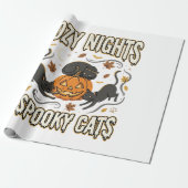 Halloween-Katze Herbstmagie Geschenkpapier (Ungerollt)