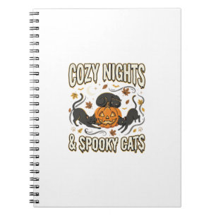 Halloween-Katze Herbstmagie Notizblock